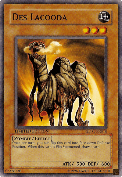 Common, Earth, Effect Monster, Gold Series 2008, Limited, Zombie Des Lacooda [GLD1-EN010] Common - Trading Card World
