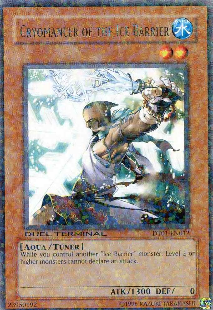 Aqua, Duel Terminal 1, Limited, Rare, Tuner Monster, Water Cryomancer of the Ice Barrier [DT01-EN012] Rare - Trading Card World
