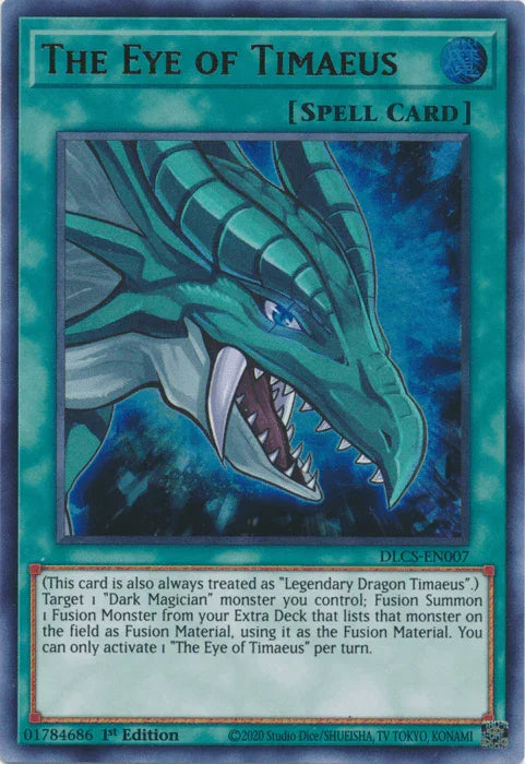 1st Edition, Dragons of Legend: The Complete Series, Normal Spell, Spell, Ultra Rare The Eye of Timaeus [DLCS-EN007] Ultra Rare - Trading Card World