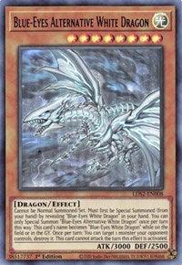 1st Edition, Dragon, Effect Monster, Legendary Duelists: Season 2, Light, Ultra Rare Blue-Eyes Alternative White Dragon (Blue) [LDS2-EN008] Ultra Rare - Trading Card World