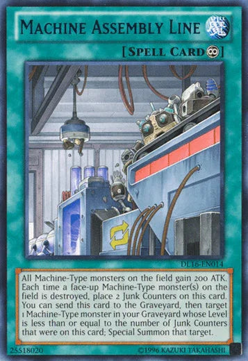 Continuous Spell, Duelist League Promo, Rare, Spell, Unlimited Machine Assembly Line (Blue) [DL16-EN014] Rare - Trading Card World