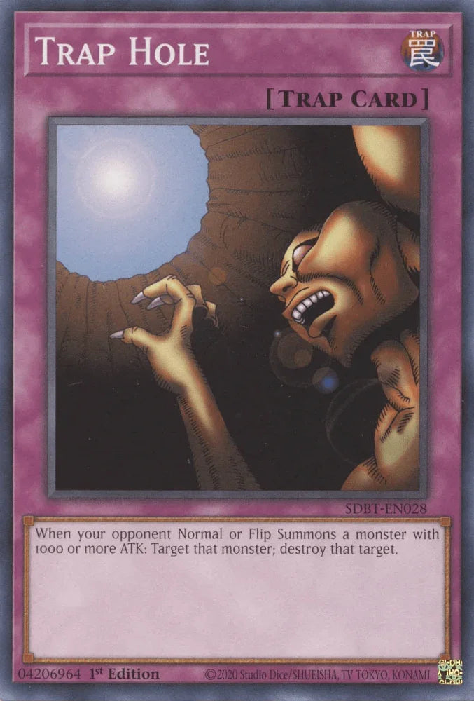 1st Edition, Common, Normal Trap, Structure Deck: Beware of Traptrix, Trap Trap Hole [SDBT-EN028] Common - Trading Card World