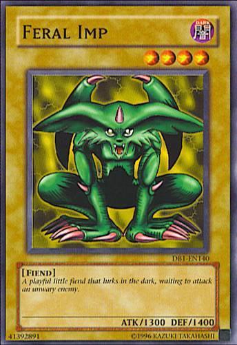 Common, Dark, Dark Beginning 1, Fiend, Normal Monster, Unlimited Feral Imp [DB1-EN140] Common - Trading Card World
