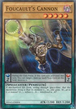 Common, Dark, Demo Deck 2016, Pendulum Monster, Spellcaster, Unlimited Foucault's Cannon [DEM3-EN004] Common - Trading Card World