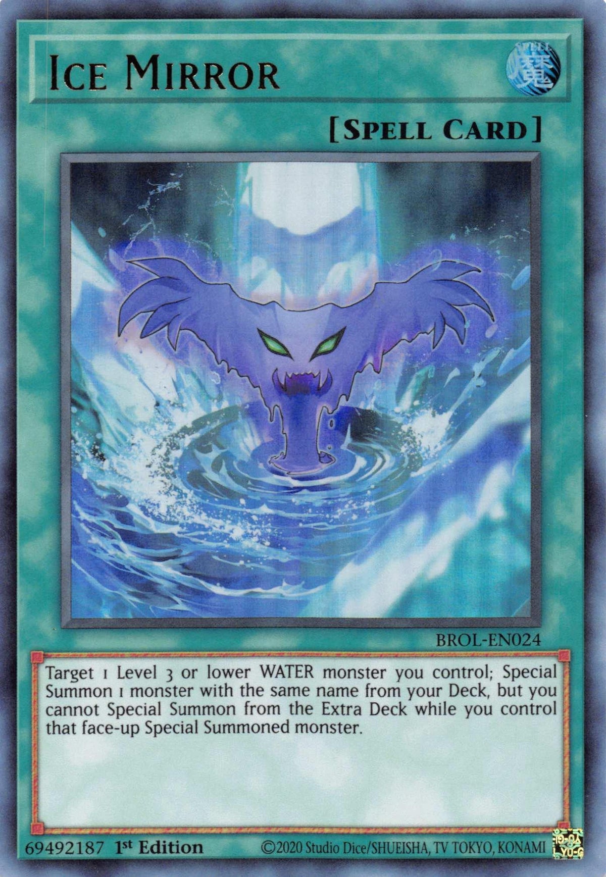 1st Edition, Brothers of Legend, Normal Spell, Spell, Ultra Rare Ice Mirror [BROL-EN024] Ultra Rare - Trading Card World