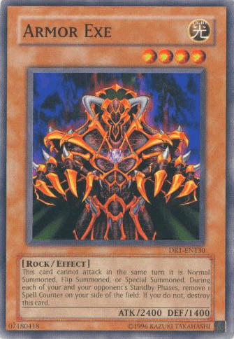 Common, Dark Revelation Volume 1, Effect Monster, Light, Rock, Unlimited Armor Exe [DR1-EN130] Common - Trading Card World