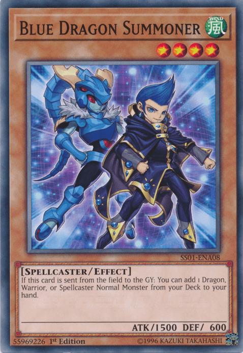 1st Edition, Common, Effect Monster, Speed Duel: Destiny Masters, Spellcaster, Wind Blue Dragon Summoner [SS01-ENA08] Common - Trading Card World