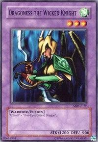 1st Edition, Fusion Monster, Magic Ruler, Rare, Unlimited, Warrior, Wind Dragoness the Wicked Knight [MRL-E126] Rare - Trading Card World
