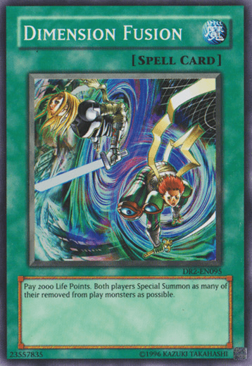 Dark Revelation Volume 2, Normal Spell, Spell, Super Rare, Unlimited Dimension Fusion [DR2-EN095] Super Rare - Trading Card World