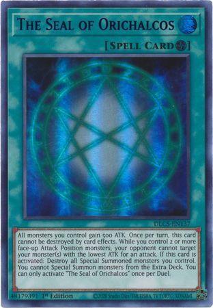 1st Edition, Dragons of Legend: The Complete Series, Field Spell, Spell, Ultra Rare The Seal of Orichalcos (Purple) [DLCS-EN137] Ultra Rare - Trading Card World