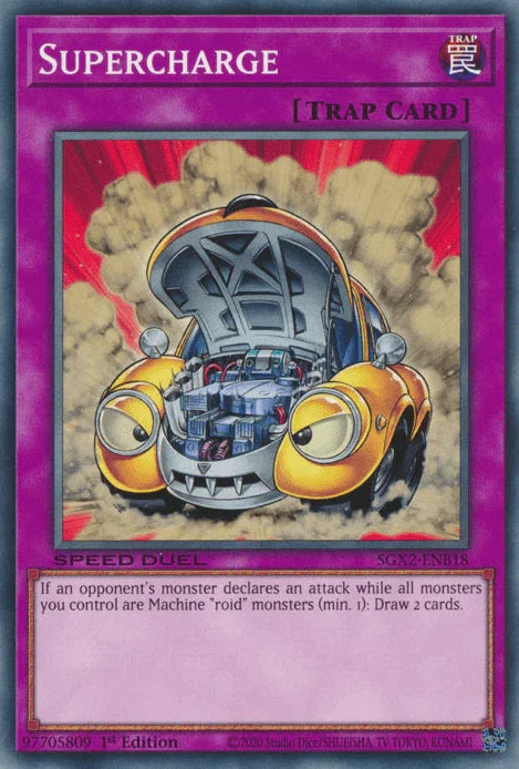 1st Edition, Common, Normal Trap, Speed Duel GX: Midterm Paradox, Trap Supercharge [SGX2-ENB18] Common - Trading Card World