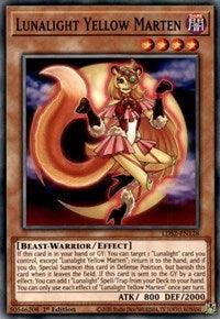 1st Edition, Beast-Warrior, Common, Dark, Effect Monster, Legendary Duelists: Season 2 Lunalight Yellow Marten [LDS2-EN128] Common - Trading Card World
