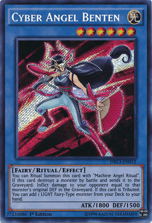 1st Edition, Dragons of Legend: Unleashed, Fairy, Light, Ritual/Effect Monster, Secret Rare Cyber Angel Benten [DRL3-EN012] Secret Rare - Trading Card World