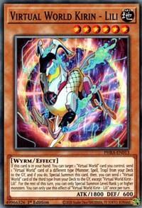 1st Edition, Common, Earth, Effect Monster, Phantom Rage, Wyrm Virtual World Kirin - Lili [PHRA-EN013] Common - Trading Card World