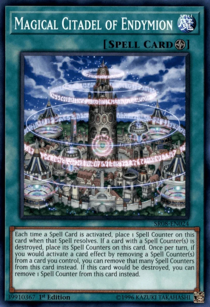 1st Edition, Common, Field Spell, Spell, Structure Deck: Order of the Spellcasters Magical Citadel of Endymion [SR08-EN024] Common - Trading Card World