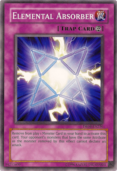 Common, Continuous Trap, Dark Revelation Volume 4, Trap, Unlimited Elemental Absorber [DR04-EN236] Common - Trading Card World