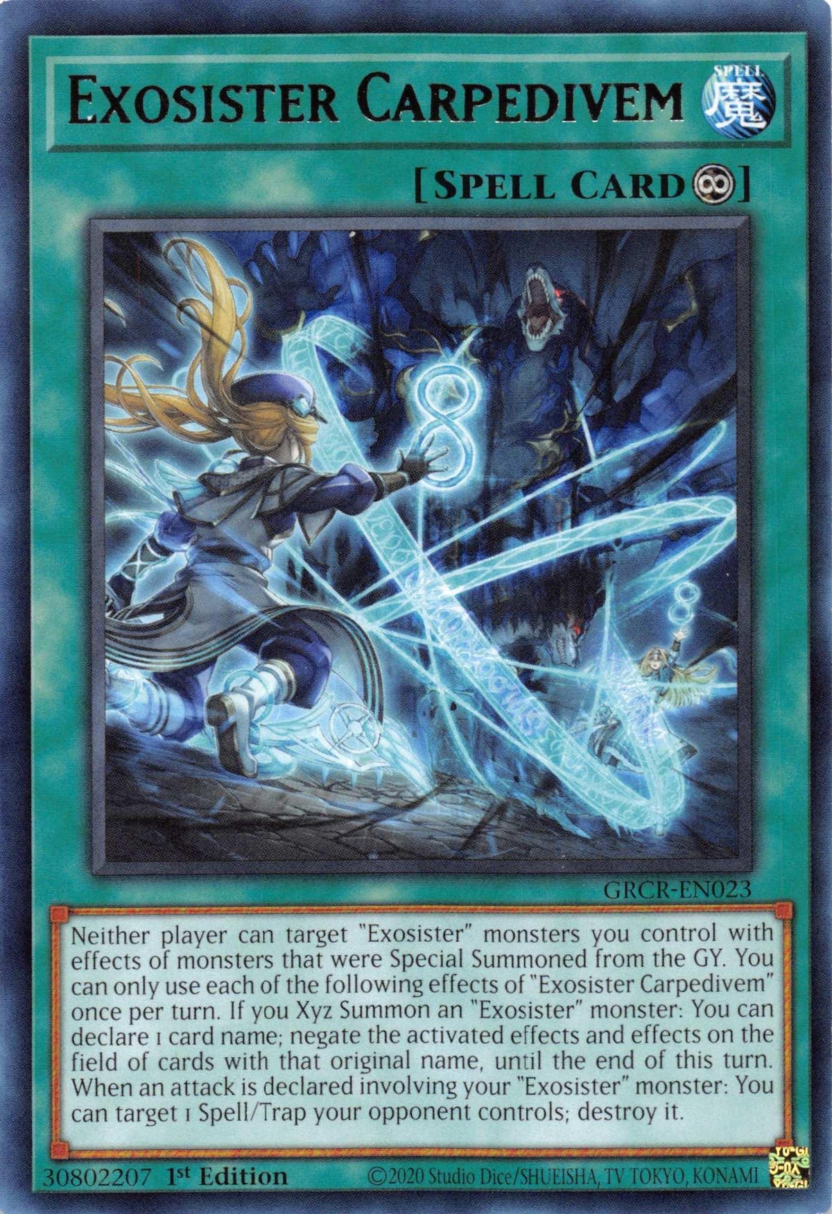 1st Edition, Continuous Spell, Rare, Spell, The Grand Creators Exosister Carpedivem [GRCR-EN023] Rare - Trading Card World