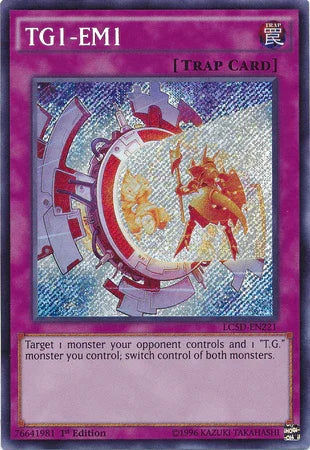 1st Edition, Legendary Collection 5D's, Normal Trap, Secret Rare, Trap TG1-EM1 [LC5D-EN221] Secret Rare - Trading Card World