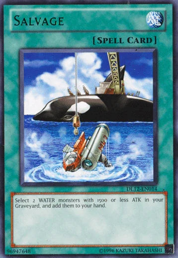 Duelist League Promo, Normal Spell, Rare, Spell, Unlimited Salvage (Green) [DL12-EN014] Rare - Trading Card World
