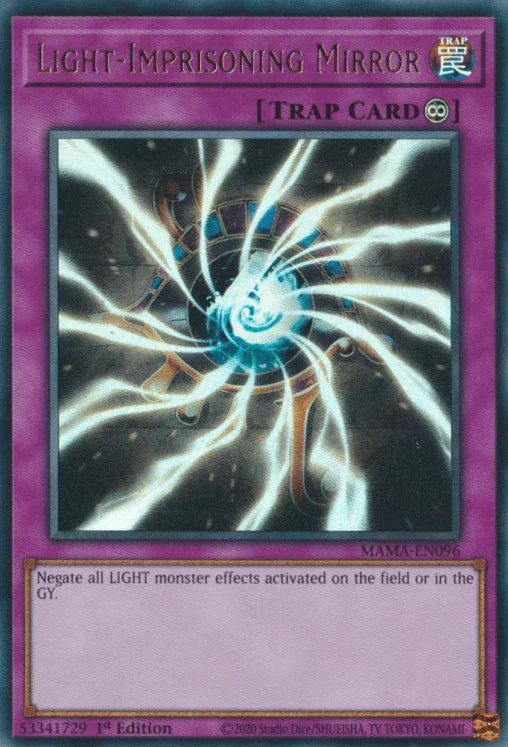 1st Edition, Continuous Trap, Magnificent Mavens, Trap, Ultra Rare Light-Imprisoning Mirror [MAMA-EN096] Ultra Rare - Trading Card World