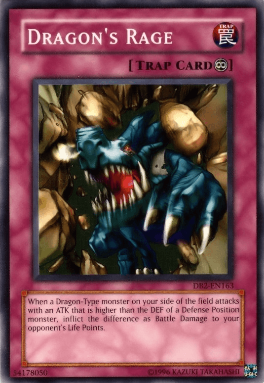 Common, Continuous Trap, Dark Beginning 2, Trap, Unlimited Dragon's Rage [DB2-EN163] Common - Trading Card World