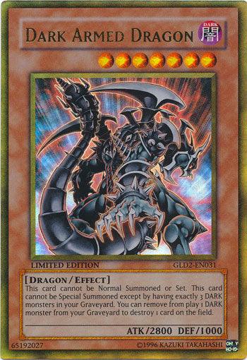Dark, Dragon, Effect Monster, Gold Series 2009, Limited, Ultra Rare Dark Armed Dragon [GLD2-EN031] Ultra Rare - Trading Card World
