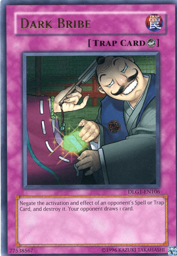 Counter Trap, Dark Legends, Trap, Ultra Rare, Unlimited Dark Bribe [DLG1-EN106] Ultra Rare - Trading Card World