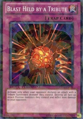 Common, Duel Terminal 5, Limited, Normal Trap, Trap Blast Held by a Tribute [DT05-EN099] Common - Trading Card World