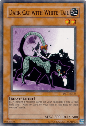 Beast, Common, Dark Revelation Volume 1, Earth, Effect Monster, Unlimited Dark Cat with White Tail [DR1-EN138] Common - Trading Card World