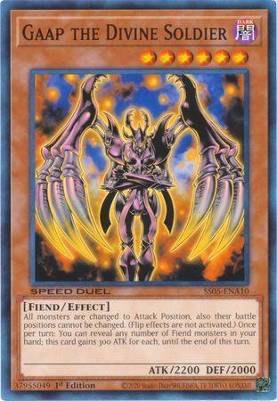 1st Edition, Common, Dark, Effect Monster, Fiend, Speed Duel: Twisted Nightmares Gaap the Divine Soldier [SS05-ENA10] Common - Trading Card World