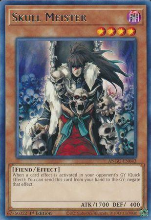 1st Edition, Ancient Guardians, Collector's Rare, Dark, Effect Monster, Fiend Skull Meister (Collector's Rare) [ANGU-EN043] Collector's Rare - Trading Card World
