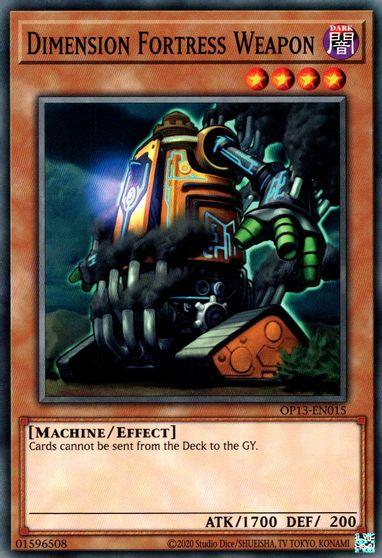 Common, Dark, Effect Monster, Machine, OTS Tournament Pack 13, Unlimited Dimension Fortress Weapon [OP13-EN015] Common - Trading Card World