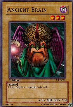 1st Edition, Common, Dark, Fiend, Metal Raiders, Normal Monster, Unlimited Ancient Brain [MRD-082] Common - Trading Card World