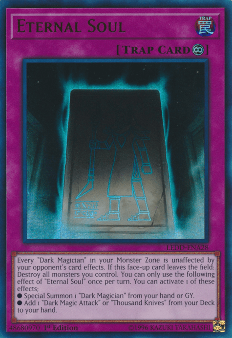 1st Edition, Continuous Trap, Legendary Dragon Decks, Trap, Ultra Rare Eternal Soul [LEDD-ENA28] Ultra Rare - Trading Card World