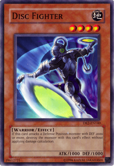 Common, Dark Revelation Volume 2, Earth, Effect Monster, Unlimited, Warrior Disc Fighter [DR2-EN140] Common - Trading Card World