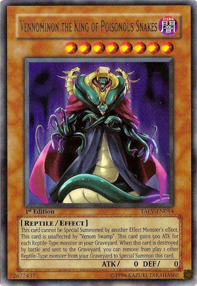 1st Edition, Dark, Effect Monster, Reptile, Tactical Evolution, Ultra Rare, Unlimited Vennominon the King of Poisonous Snakes [TAEV-EN014] Ultra Rare - Trading Card World