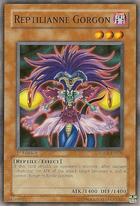 1st Edition, Common, Dark, Effect Monster, Reptile, Stardust Overdrive, Unlimited Reptilianne Gorgon [SOVR-EN020] Common - Trading Card World