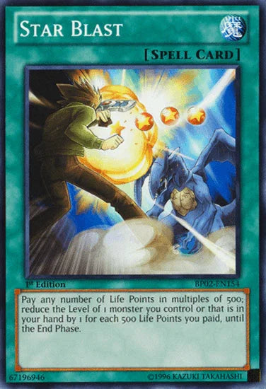 1st Edition, Battle Pack 2: War of the Giants, Mosaic Rare, Normal Spell, Spell, Unlimited Star Blast [BP02-EN154] Mosaic Rare - Trading Card World