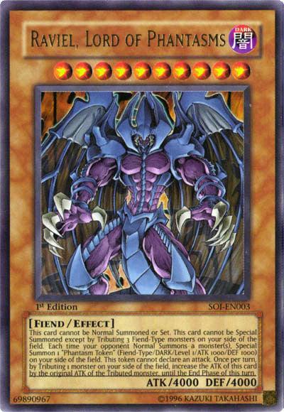 1st Edition, Dark, Effect Monster, Fiend, Shadow of Infinity, Ultra Rare, Unlimited Raviel, Lord of Phantasms [SOI-EN003] Ultra Rare - Trading Card World