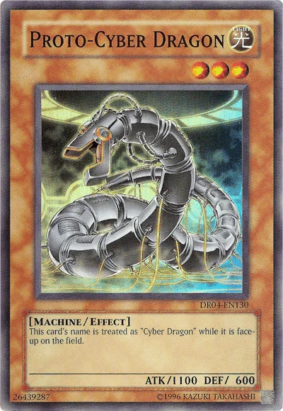 Dark Revelation Volume 4, Effect Monster, Light, Machine, Super Rare, Unlimited Proto-Cyber Dragon [DR04-EN130] Super Rare - Trading Card World