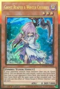 1st Edition, Dark, Gold Rare, Maximum Gold, Tuner/ Effect Monster, Zombie Ghost Reaper & Winter Cherries [MAGO-EN010] Gold Rare - Trading Card World