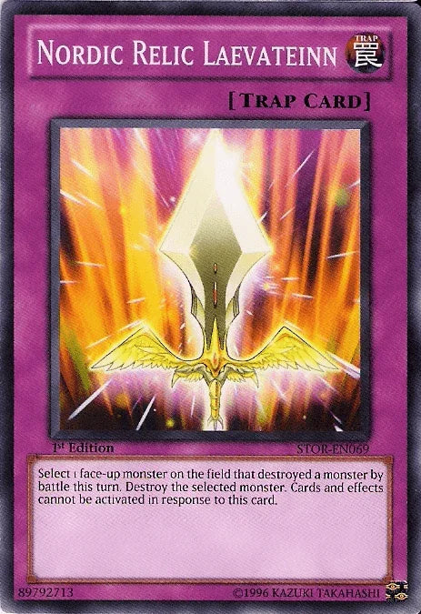 1st Edition, Common, Normal Trap, Storm of Ragnarok, Trap, Unlimited Nordic Relic Laevateinn [STOR-EN069] Common - Trading Card World
