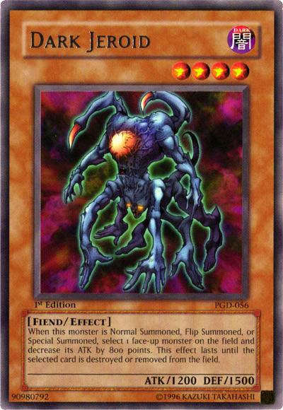 1st Edition, Dark, Effect Monster, Fiend, Pharaonic Guardian, Rare, Unlimited Dark Jeroid [PGD-056] Rare - Trading Card World