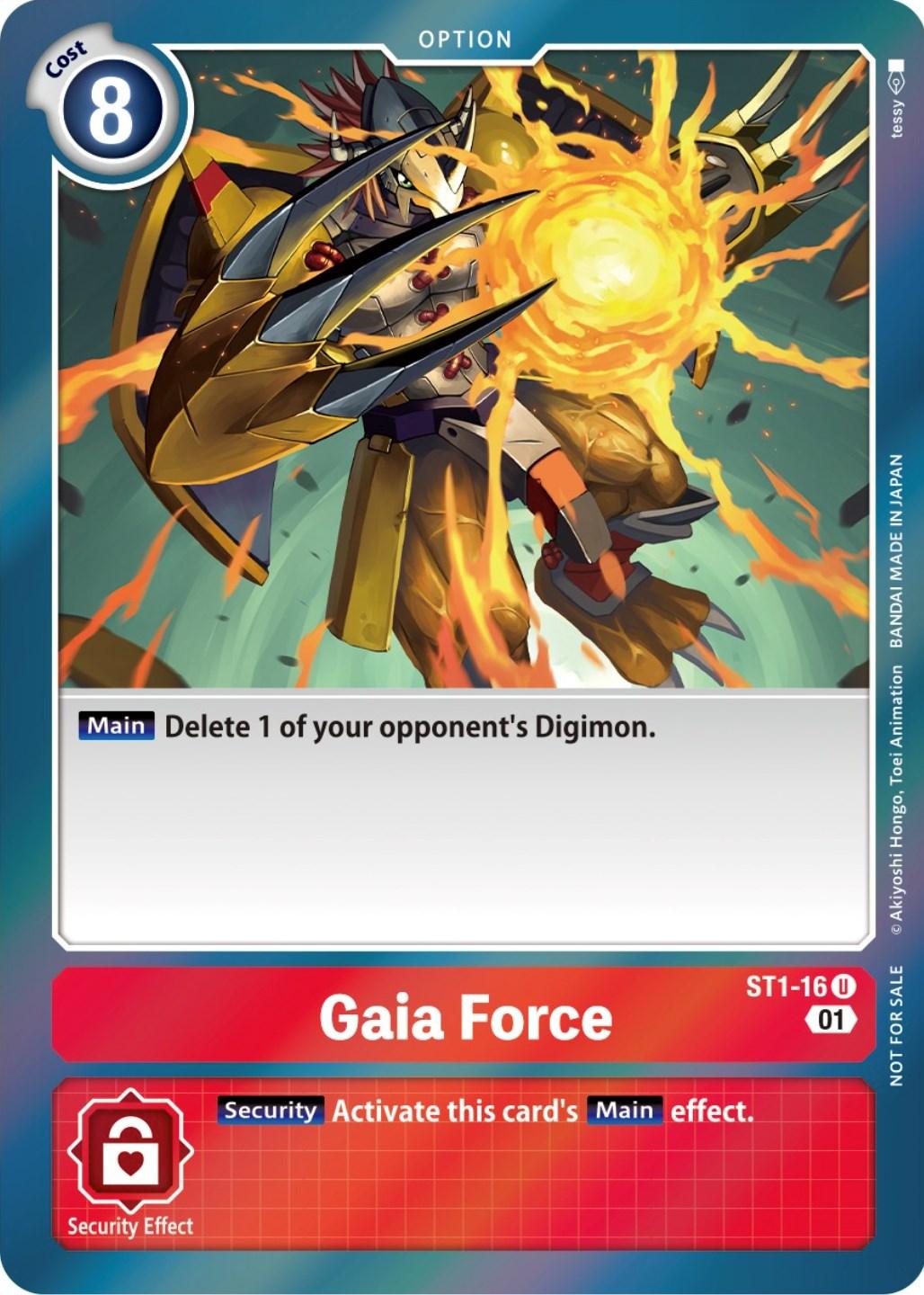 Option, Promo, Red, ST1-16, Starter Deck: Gaia Red Promos Gaia Force [ST1-16] (ST-11 Special Entry Pack) [Starter Deck: Gaia Red Promos] - Trading Card World