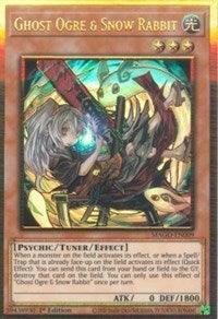 1st Edition, Gold Rare, Light, Maximum Gold, Psychic, Tuner/ Effect Monster Ghost Ogre & Snow Rabbit (Alternate Art) [MAGO-EN009] Gold Rare - Trading Card World