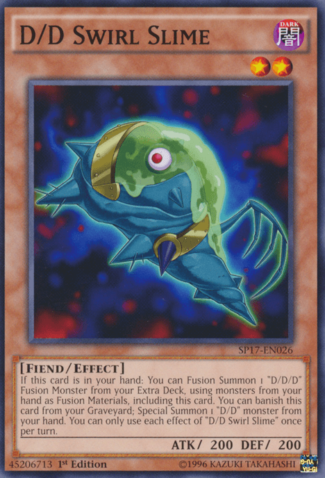1st Edition, Common, Dark, Effect Monster, Fiend, Star Pack - Battle Royal D/D Swirl Slime [SP17-EN026] Common - Trading Card World