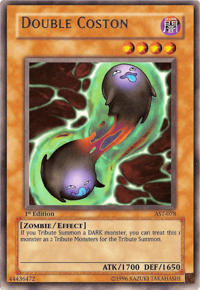 1st Edition, Ancient Sanctuary, Dark, Effect Monster, Rare, Unlimited, Zombie Double Coston [AST-078] Rare - Trading Card World