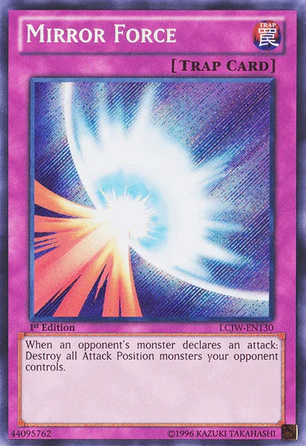 1st Edition, Legendary Collection 4: Joey's World, Normal Trap, Secret Rare, Trap Mirror Force [LCJW-EN130] Secret Rare - Trading Card World