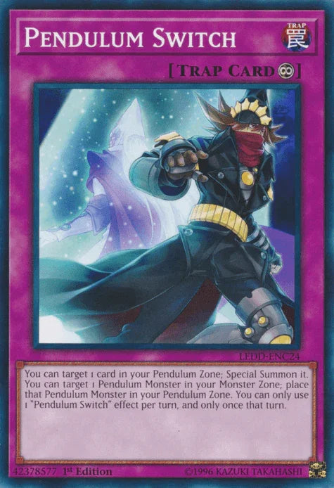 1st Edition, Common, Continuous Trap, Legendary Dragon Decks, Trap Pendulum Switch [LEDD-ENC24] Common - Trading Card World