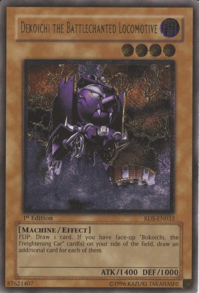 1st Edition, Dark, Effect Monster, Machine, Rise of Destiny, Ultimate Rare, Unlimited Dekoichi the Battlechanted Locomotive [RDS-EN032] Ultimate Rare - Trading Card World